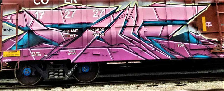 Train graffiti 'canvases' showcased from coast to coast