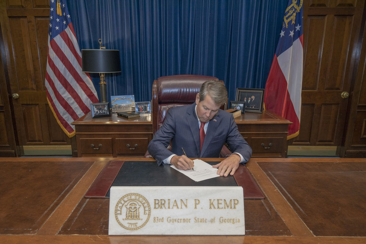 Governor Brian Kemp declares state of emergency in 12 Georgia counties ...